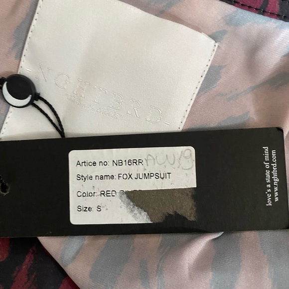 NWT NGTBRD Stylish Patterned Jumpsuit S - Picture 11 of 14